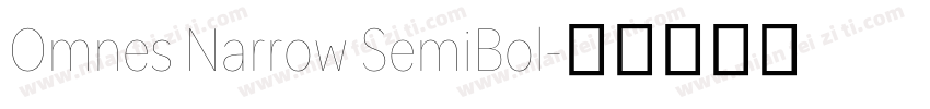 Omnes Narrow SemiBol字体转换